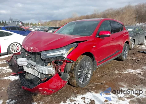 2024 Acura Rdx A-Spec Advance Package z USA, uszkodzony, nr VIN 5J8TC2H84RL029475